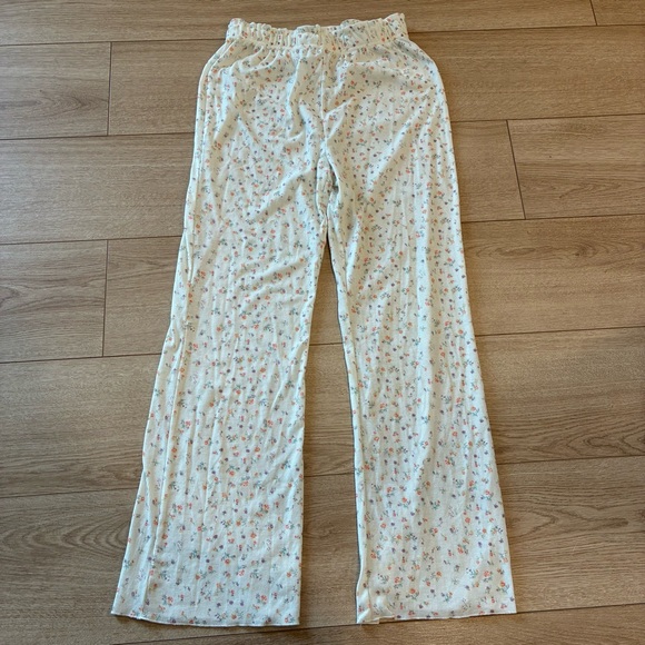 Neuflora Other - Neuflora Floral Print Pajama Pants Ribbed - Size S